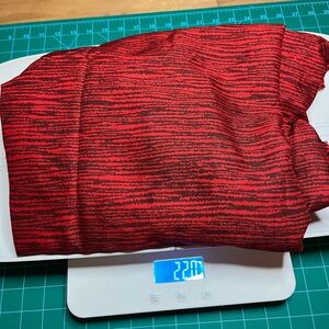 Red and Black Striped Fabric